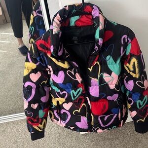 Wild fable  Heart Pattern Puffer Jacket